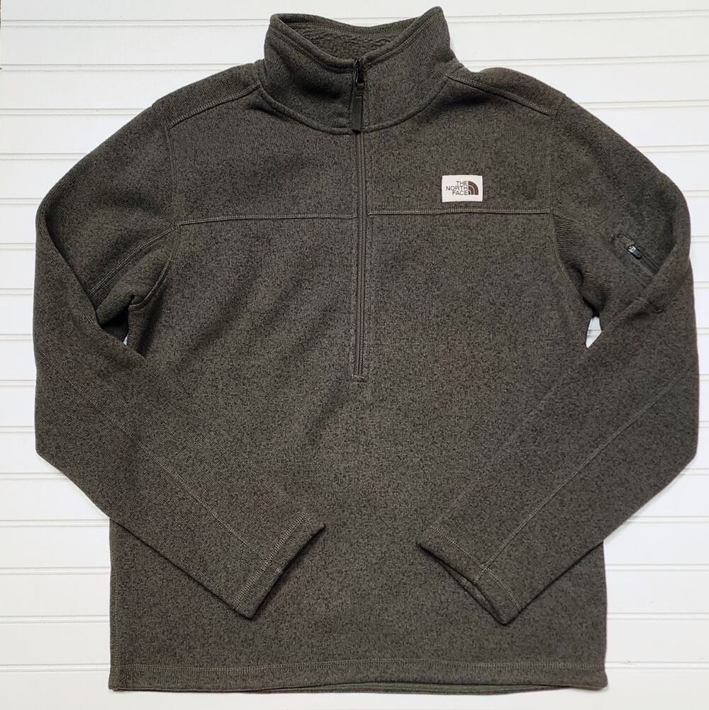 The North Face Men's Gordon Lyons 1/4 Zip Sweater Fleece Pullover Size M Green